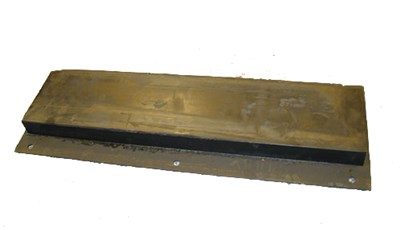 Rubber Molded to Large Steel Plate