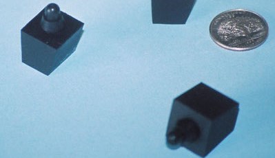 Rubber Molded Square Bumper with Grommet Feature