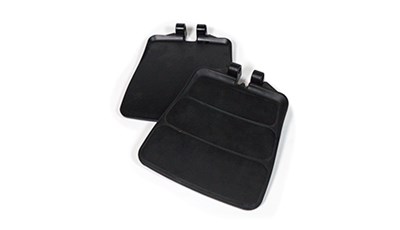 Molded Rubber Foot Plate Adhered to Aluminum Casting