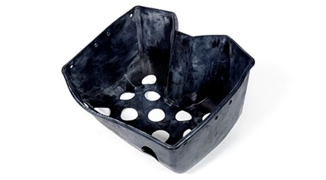 Molded Rubber River Plant Basket