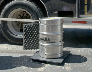 Molded Rubber Keg Drop Pad