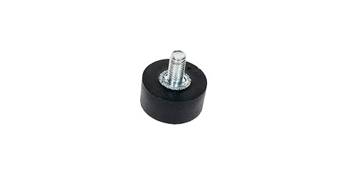Custom Molded Rubber Bumper with Threaded Insert