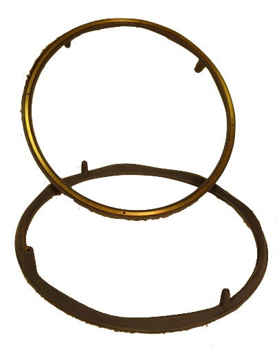 Molded Silicone Rubber Bonded to Gold Plate