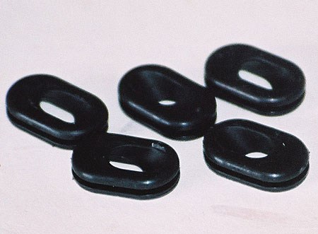 Custom Rubber Grommet with Angled Thru-Hole