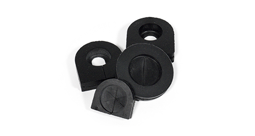 Custom Molded Rubber Panel Grommets for Cables with Slit