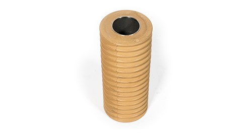 Off-White Custom Molded Rubber Roller