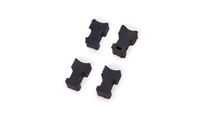 Molded rubber guitar capo fingers