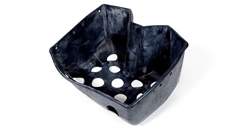 Molded Rubber River Plant Basket