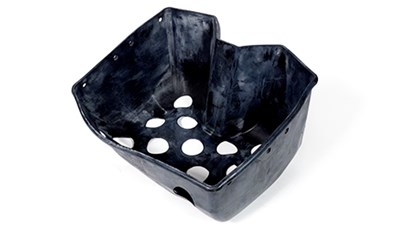 Molded Rubber River Plant Basket