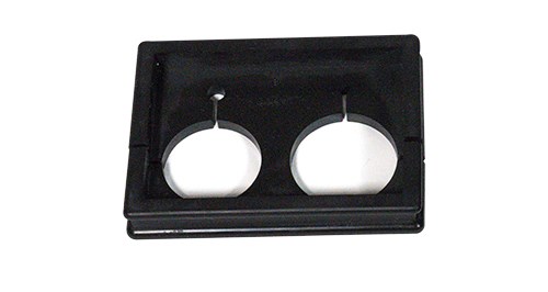 Square Rubber Grommet with Two Holes