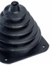 rubber bellows with square mounting flange